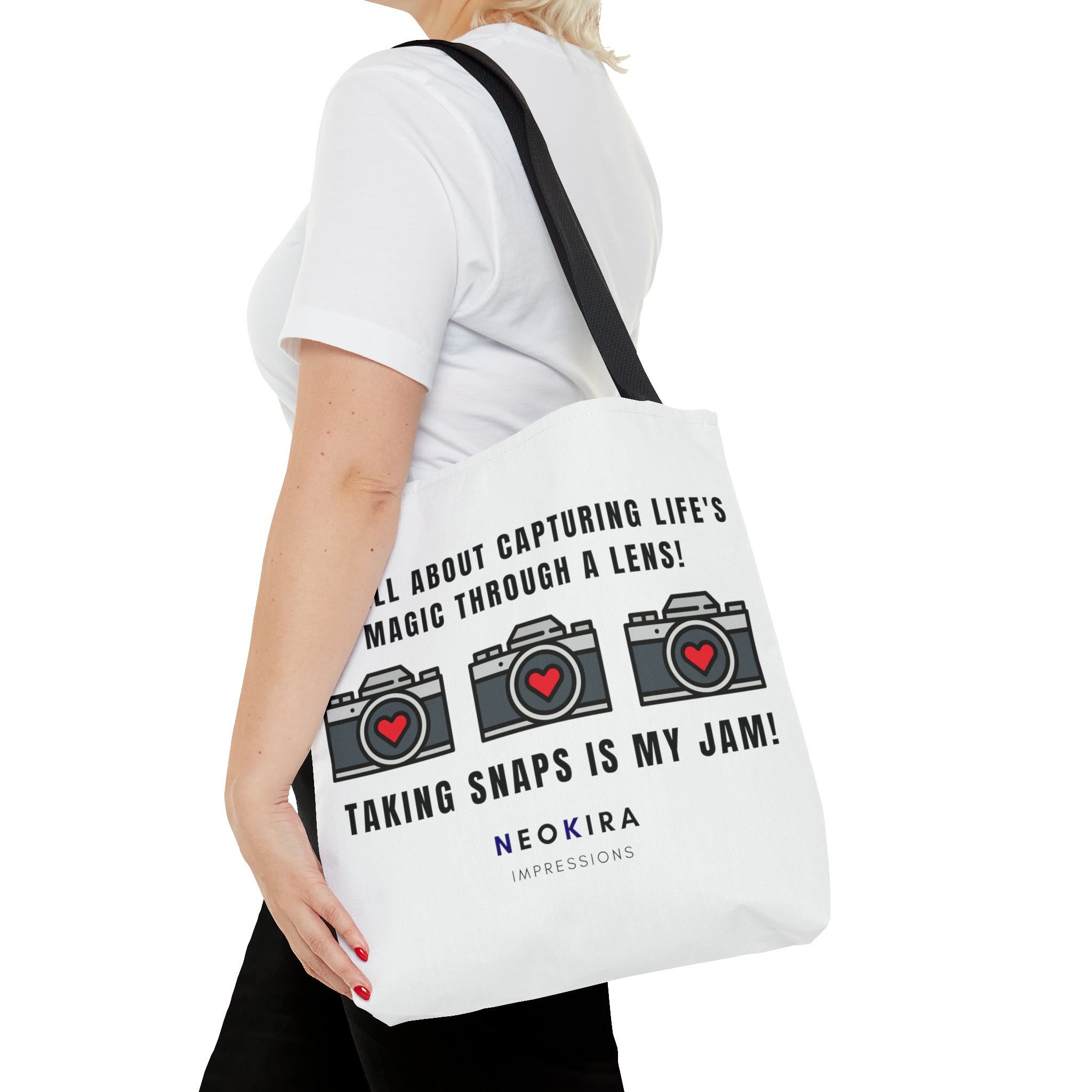 TAKING SNAPS IS MY JAM Tote Bag Tote Bag Printify   