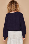 POL Cable Knit Cutout Long Sleeve Sweater Sweater Trendsi   