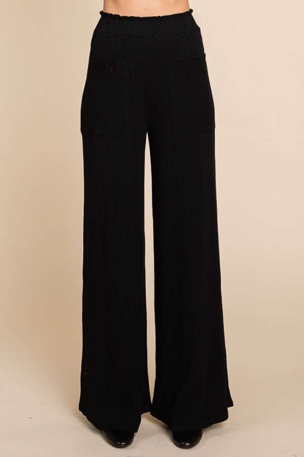 Culture Code Full Size High Waist Wide Leg Pants Pants Trendsi   