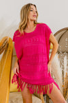 BiBi Fringed Hem Knit Top Top Trendsi   