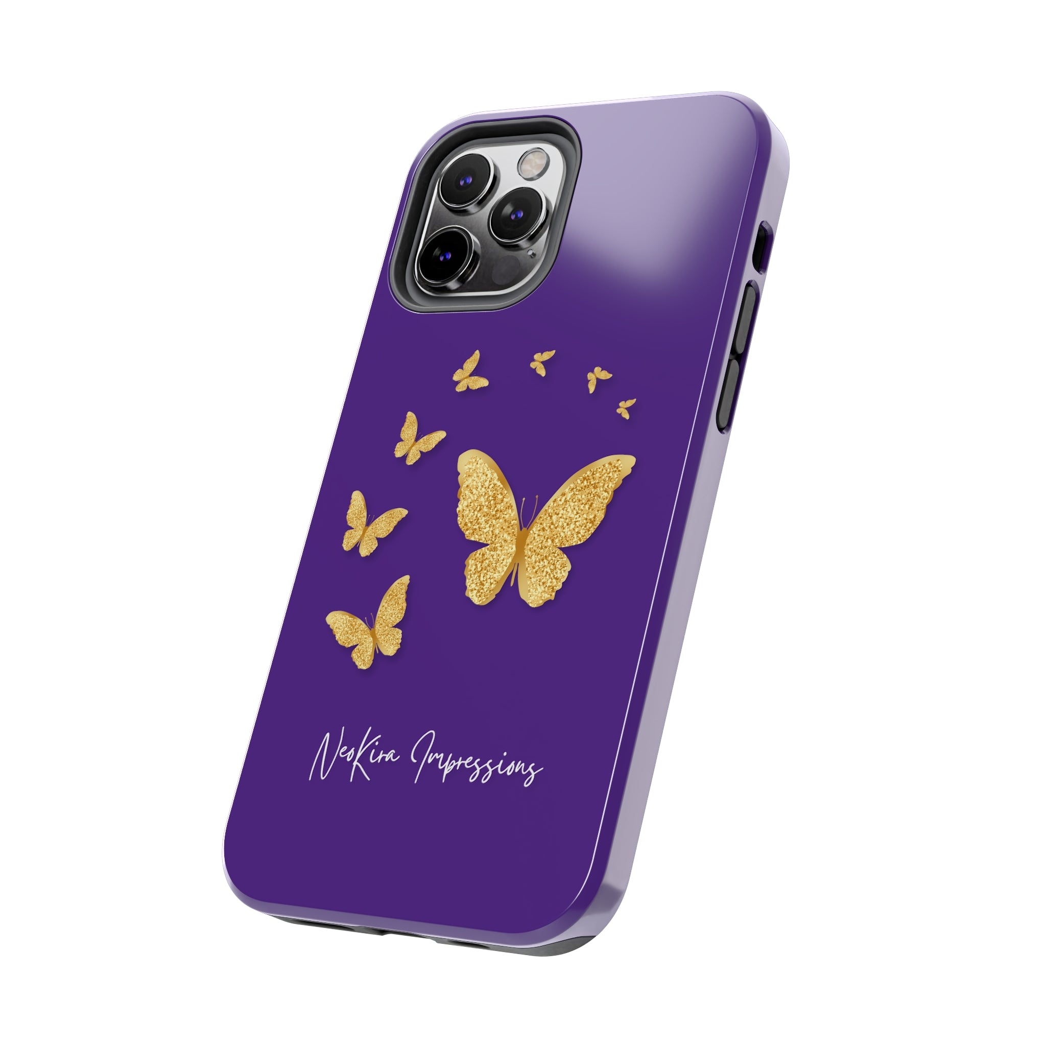 GOLDEN BUTTERFLIES Tough Phone Cases Phone Case Printify   