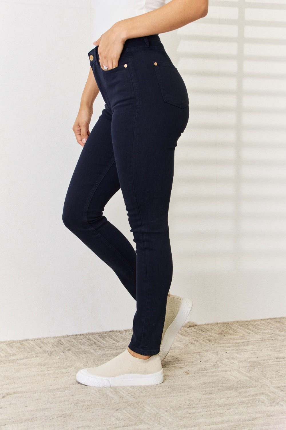 Judy Blue Full Size Garment Dyed Tummy Control Skinny Jeans - NeoKira Unlimited