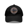 MEH Dad Hat with Leather Patch (Round) Caps Printify Black / Grey patch Circle One size