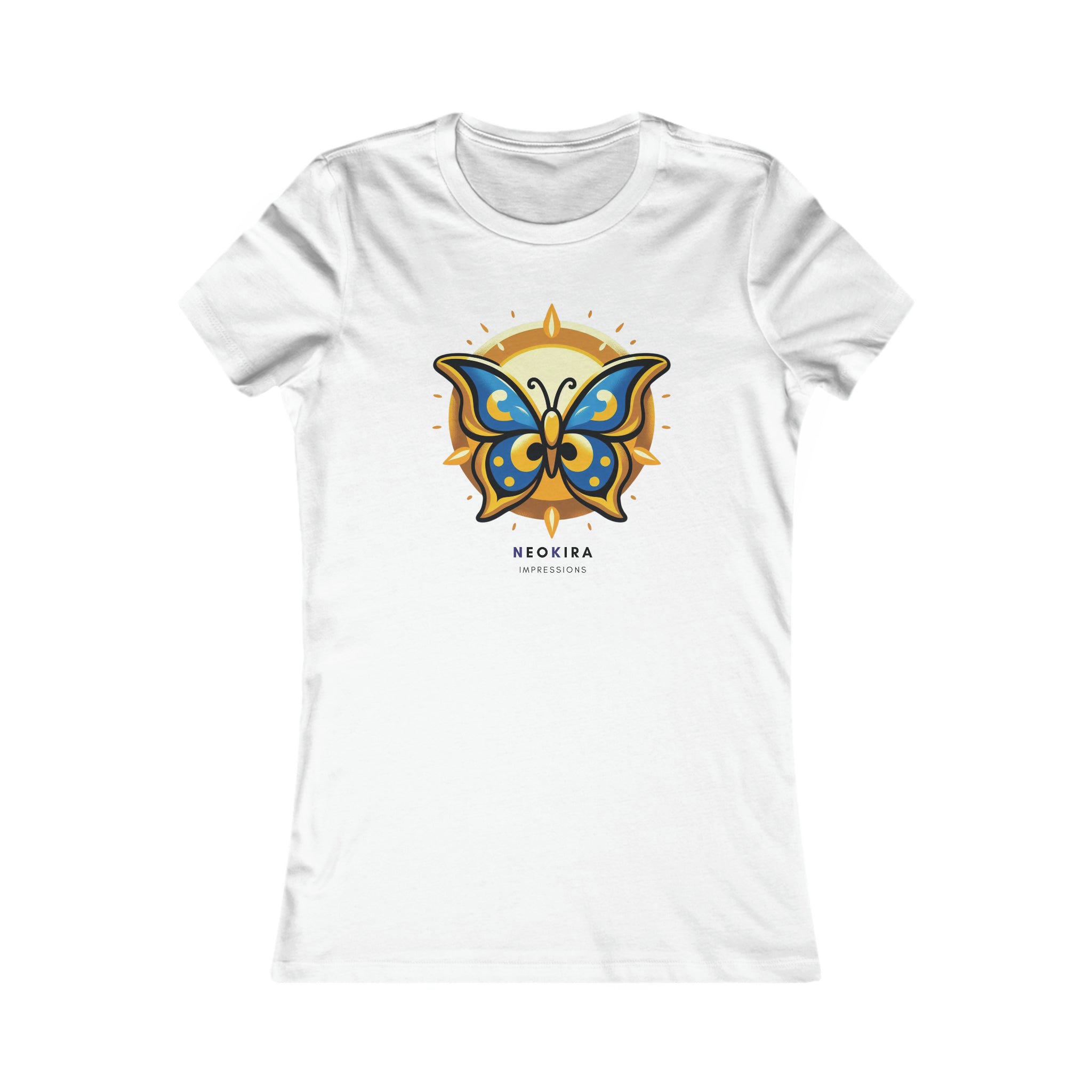 BUTTERFLY Women's Favorite Tee T-Shirt Printify S White 