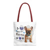 FRENCHIE Tote Bag Tote Bag Printify   