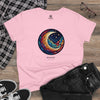 MOON AND STARS Women's Midweight Cotton Tee T-Shirt Printify Light Pink S 