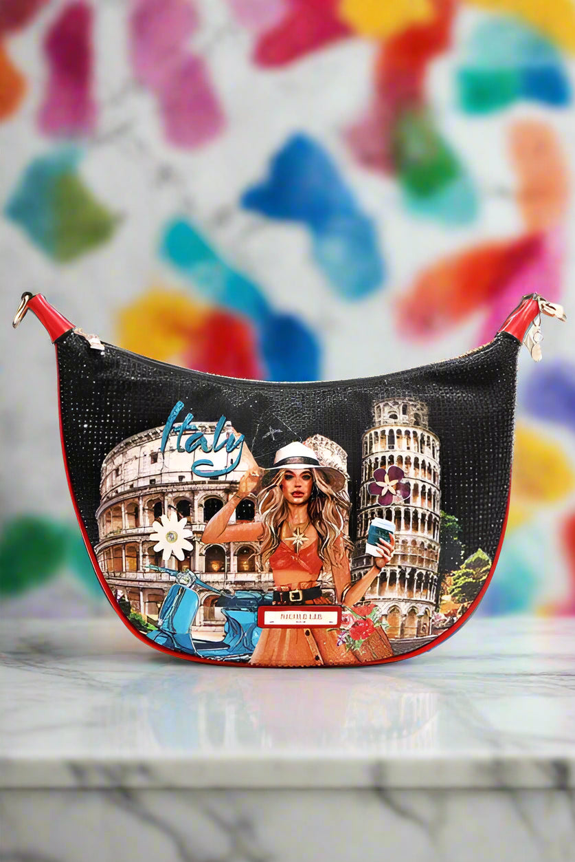 Nicole Lee USA Martha Travels Italy Boho Glam Shoulder Bag - NeoKira Unlimited