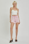 RISEN High Rise Distressed Denim Shorts Denim Shorts Trendsi   