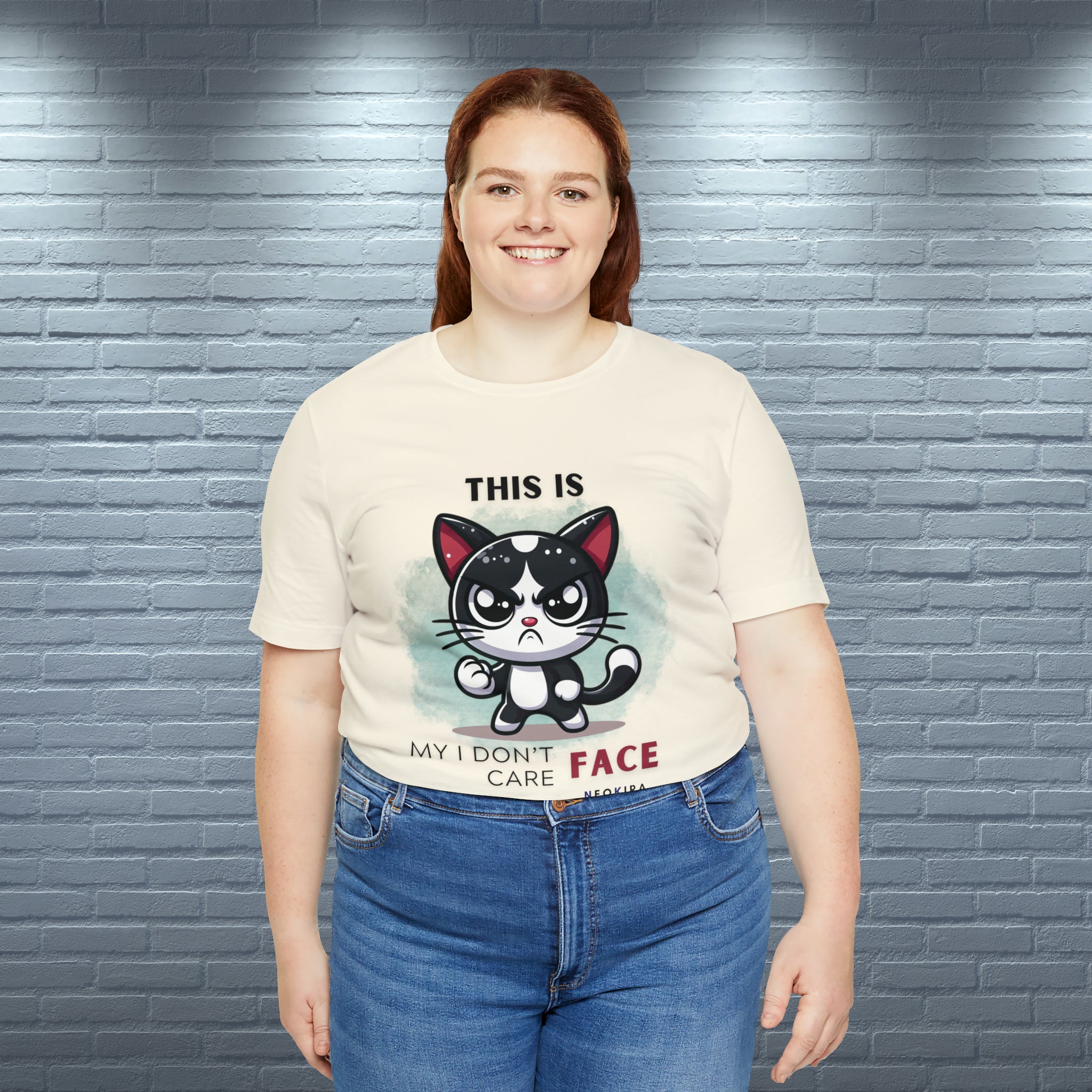 THIS IS MY I DON'T CARE FACE Unisex Jersey Short Sleeve Tee - NeoKira Unlimited