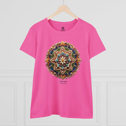 MANDALA Women's Midweight Cotton Tee - NeoKira Unlimited