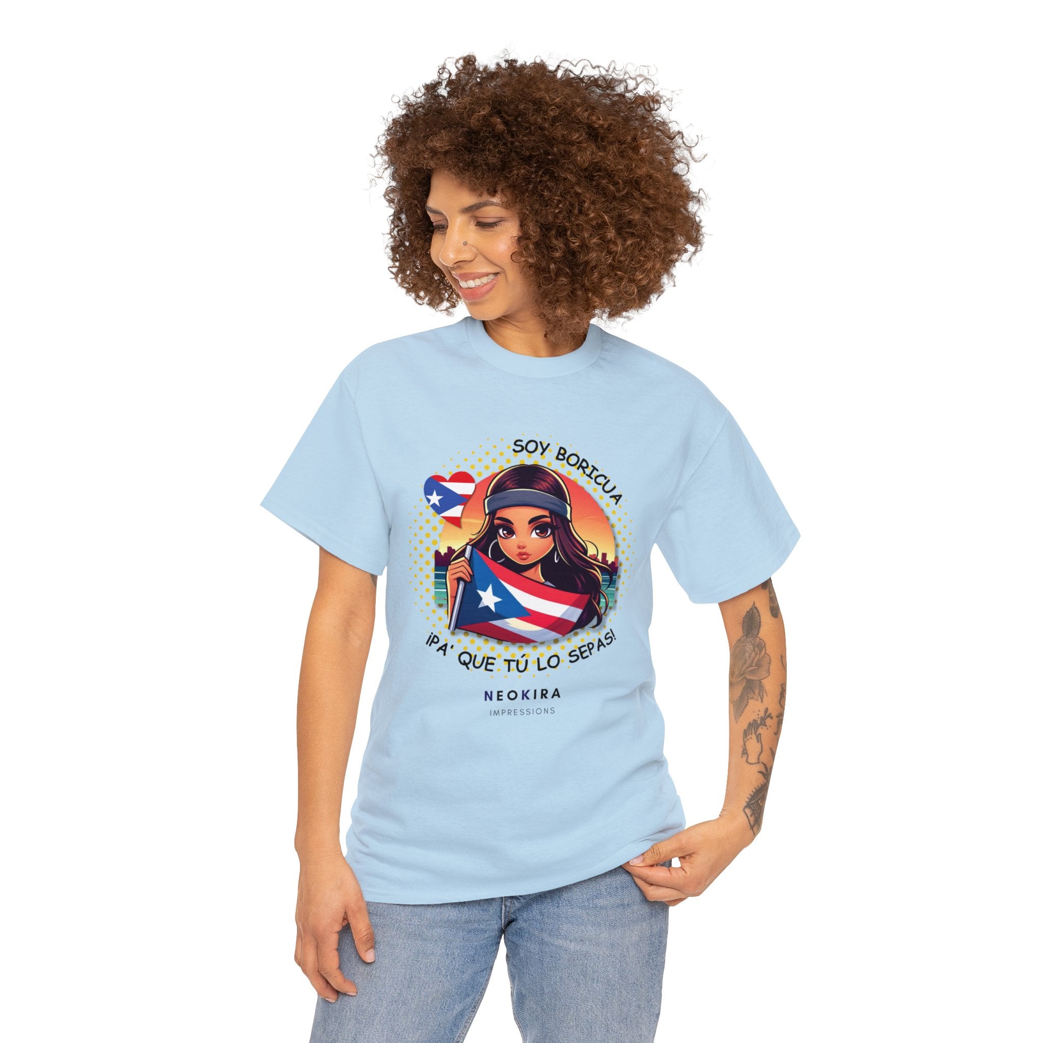 SOY BORICUA PA QUE TU LO SEPAS Unisex Heavy Cotton Tee T-Shirt Printify   