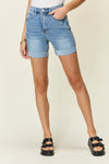 Judy Blue Full Size Tummy Control High Waist Denim Shorts Denim Shorts Trendsi Medium S 