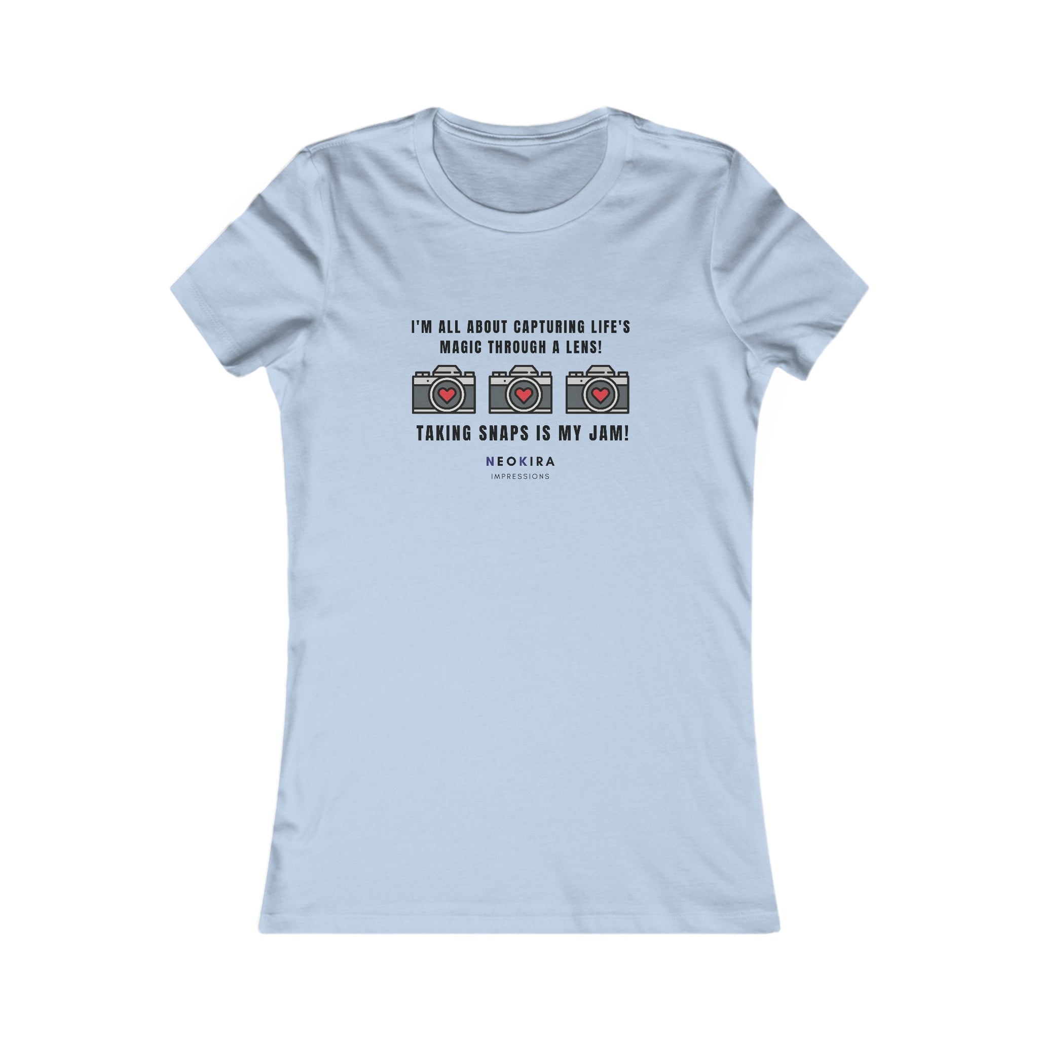 TAKING SNAPS IS MY JAM Women's Favorite Tee T-Shirt Printify S Baby Blue 