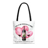 TODO LO QUE NECESITAS ES AMOR Y CON QUIEN COMPARTIR EL VINO Tote Bag Tote Bag Printify   