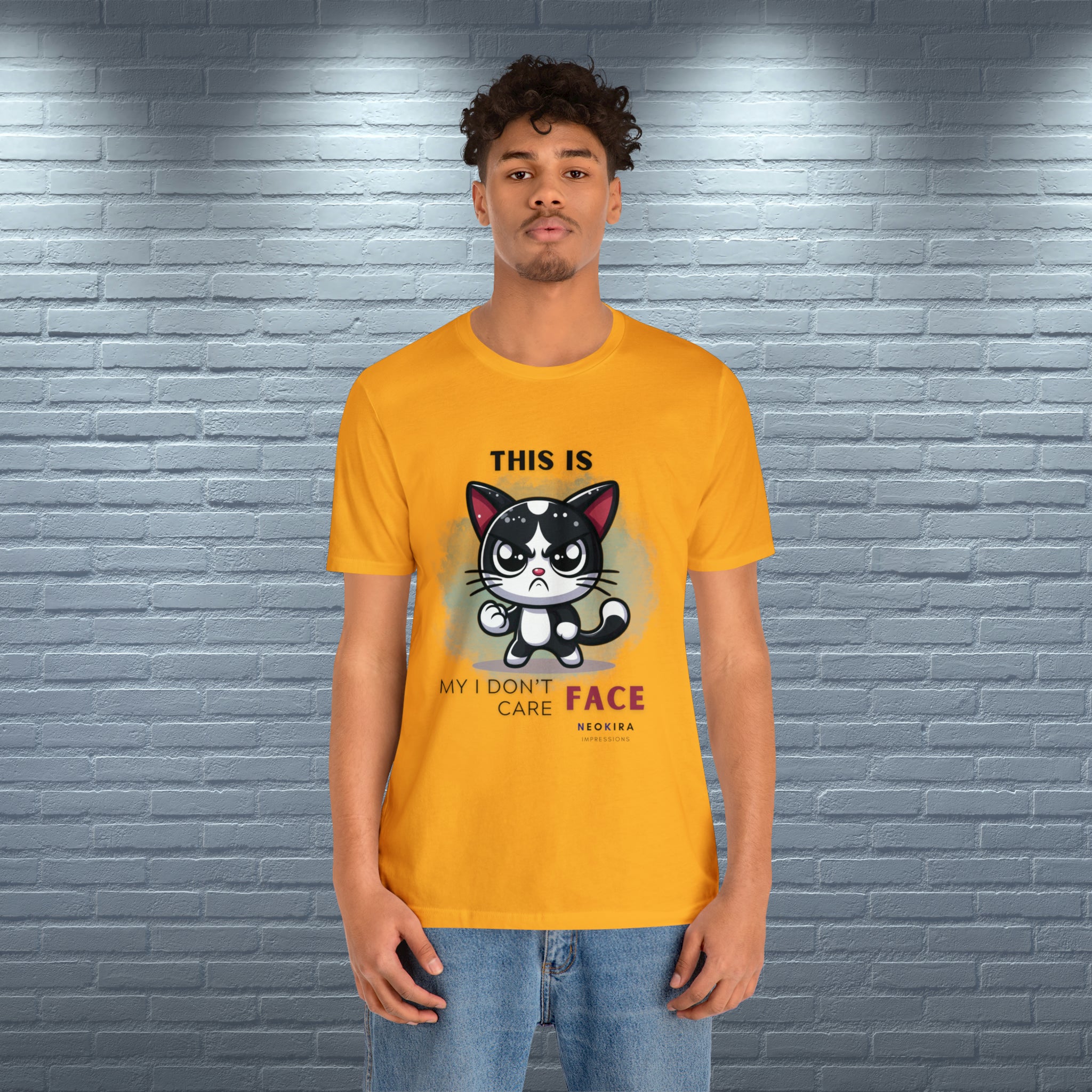 THIS IS MY I DON'T CARE FACE Unisex Jersey Short Sleeve Tee - NeoKira Unlimited
