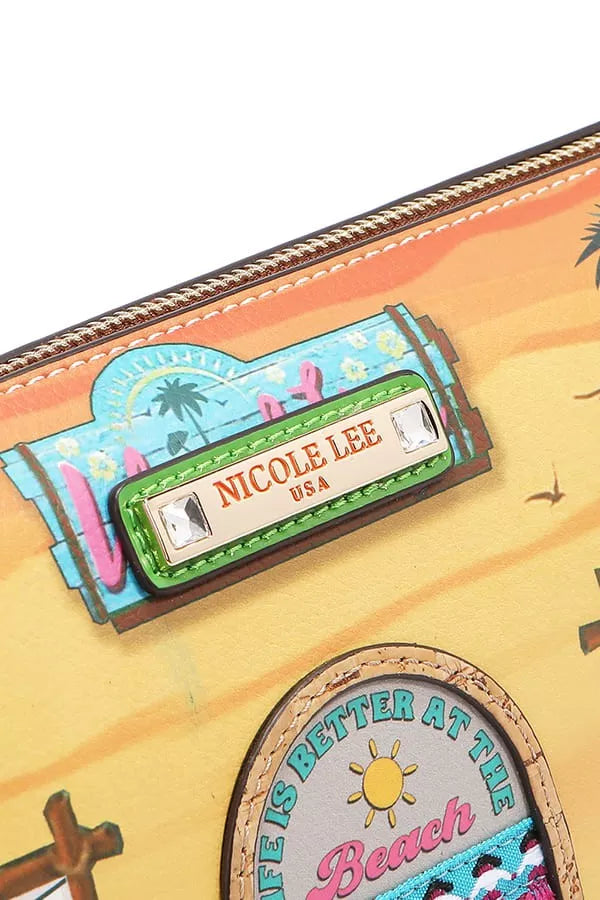 Nicole Lee USA Sun and Sand Crossbody Bag Coastal Boho Chic Resort Style - NeoKira Unlimited