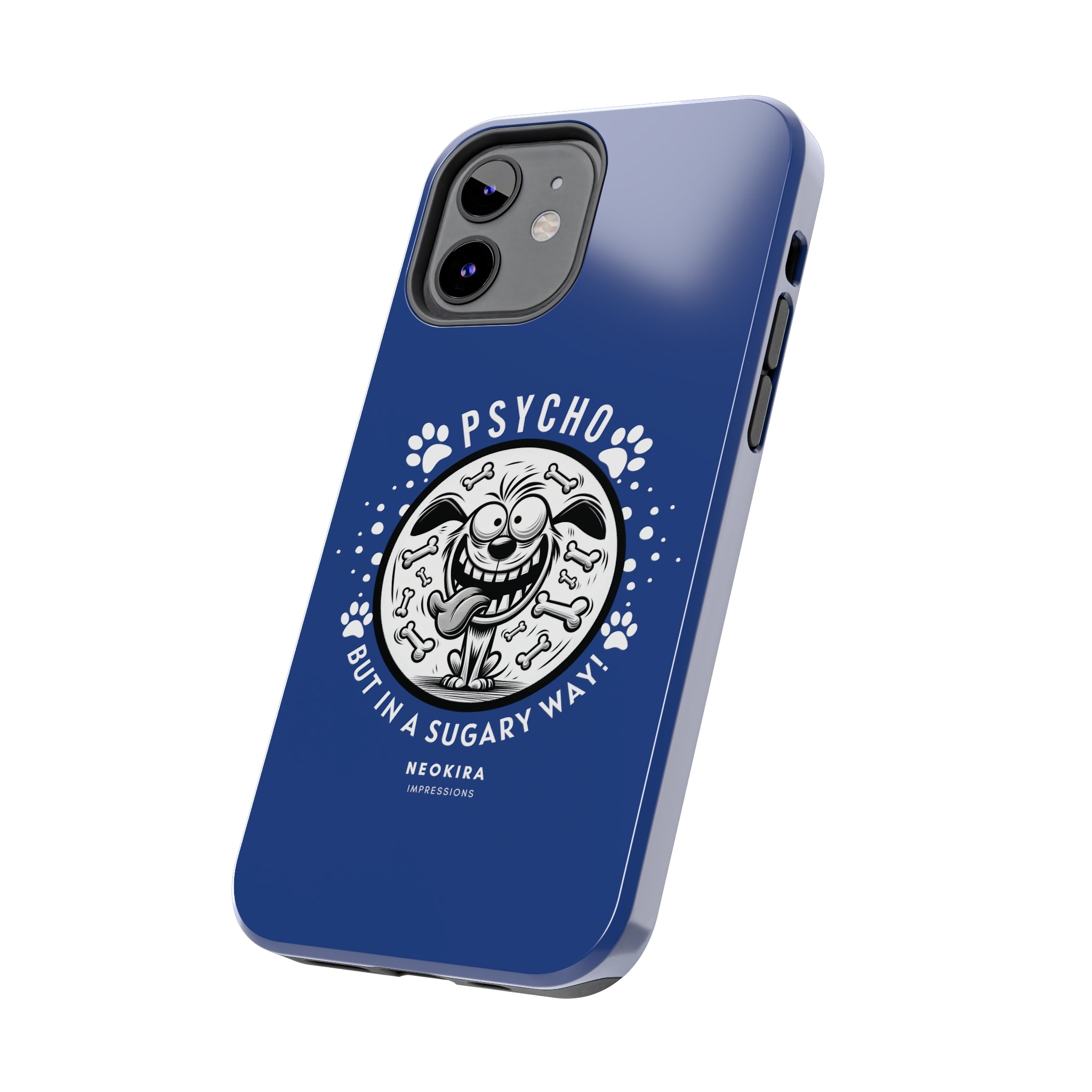 PSYCHO DOG (BLUE) Tough Phone Cases Phone Case Printify   