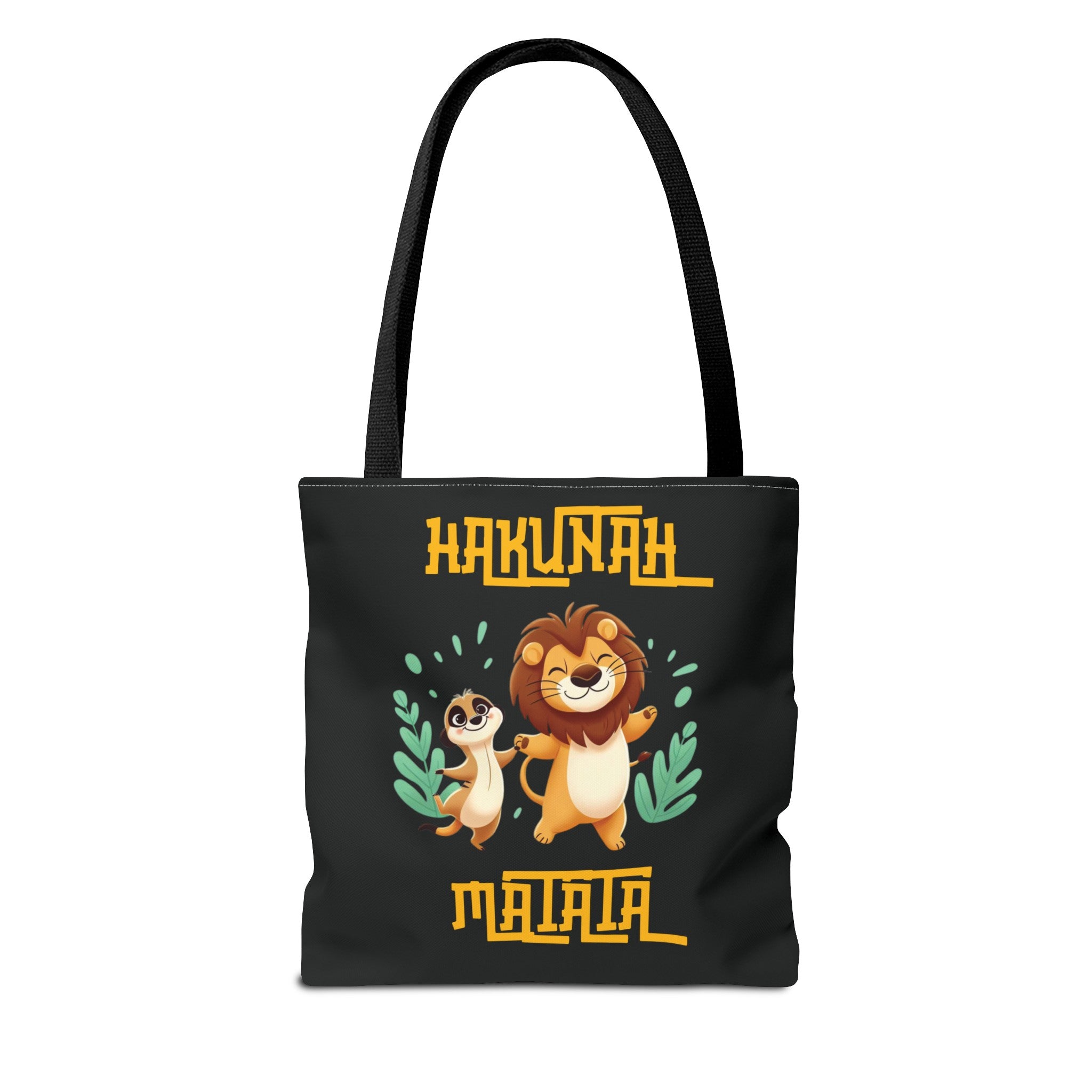 HAKUNAH MATATA BLACK Tote Bag Tote Bag Printify   