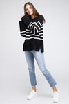 BiBi Ribbed Hem Stripe Sweater Sweater BiBi   