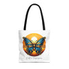 BUTTERFLY Tote Bag Tote Bag Printify 16" × 16'' Black 