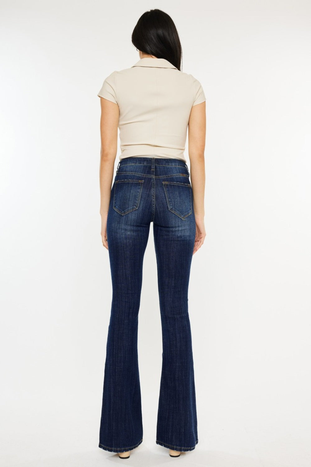 Kancan Full Size Mid Rise Slim Flare Jeans - NeoKira Unlimited