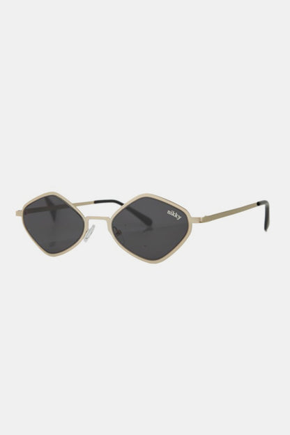 Nicole Lee USA Metal Frame Geometric Sunglasses Sunglasses Trendsi   