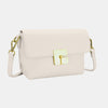 David Jones Vegan Leather Crossbody Bag Crossbody Bag Trendsi Ivory One Size 