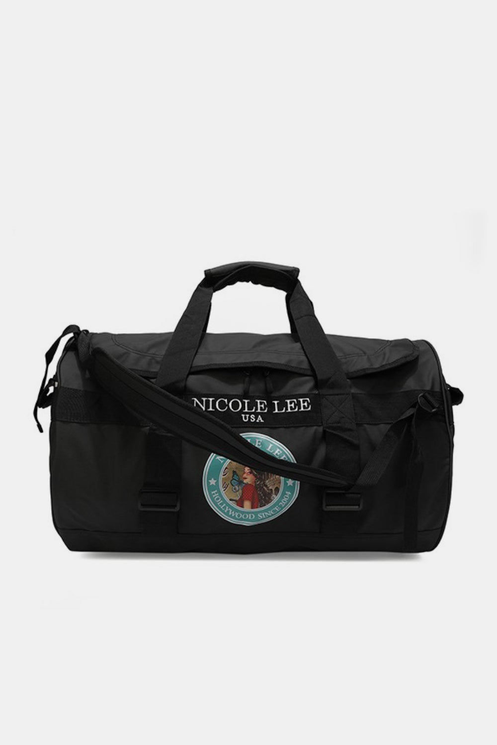 Nicole Lee USA Large Duffel Bag Duffel Bag Trendsi Black One Size 