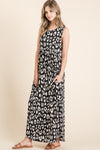 BOMBOM Leopard Maxi Dress with Pockets Maxi Dress Trendsi   