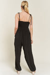 Jade By Jane Smocked Tie Strap Jumpsuit Jumpsuits Jade By Jane   