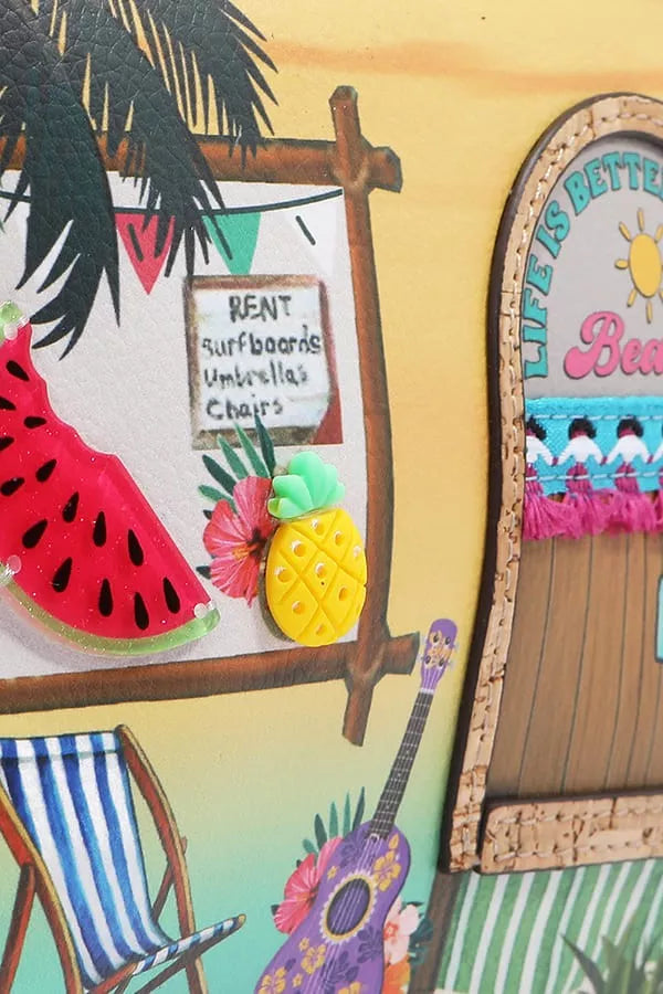 Nicole Lee USA Tropical Glam Sun and Sand Shoulder Bag - NeoKira Unlimited