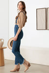 Litz La Striped Stretched Suspender Denim Overalls Overalls Trendsi   