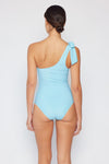 Marina West Swim Vacay Mode One Shoulder Swimsuit in Pastel Blue Swimsuit Trendsi   