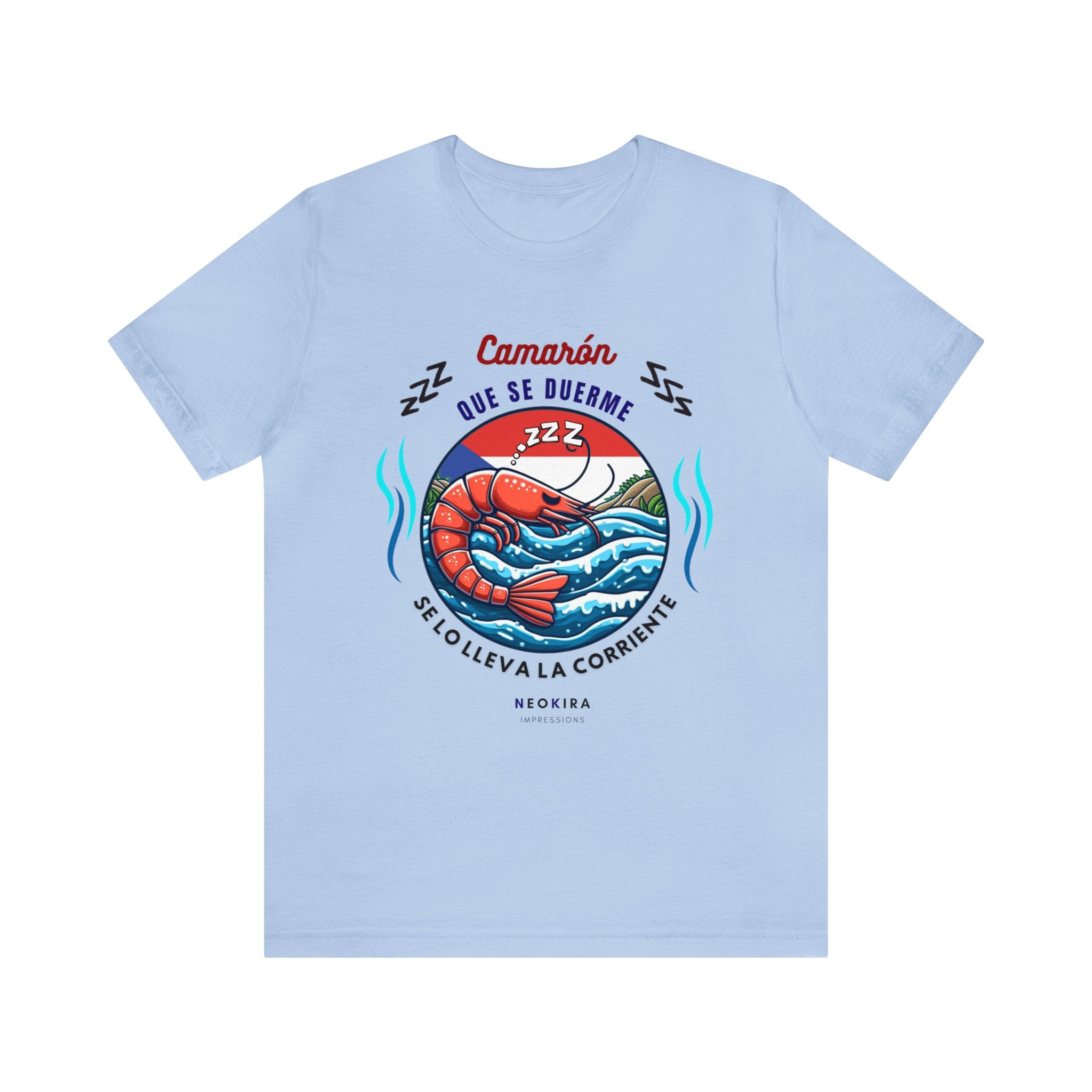 CAMARON QUE SE DUERME...Unisex Jersey Short Sleeve Tee T-Shirt Printify Baby Blue XS 