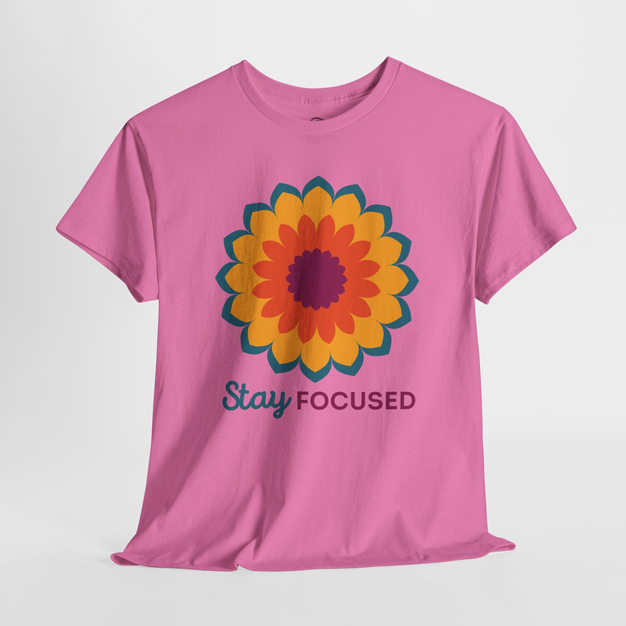 STAY FOCUSED Unisex Heavy Cotton Tee T-Shirt Printify Azalea S 