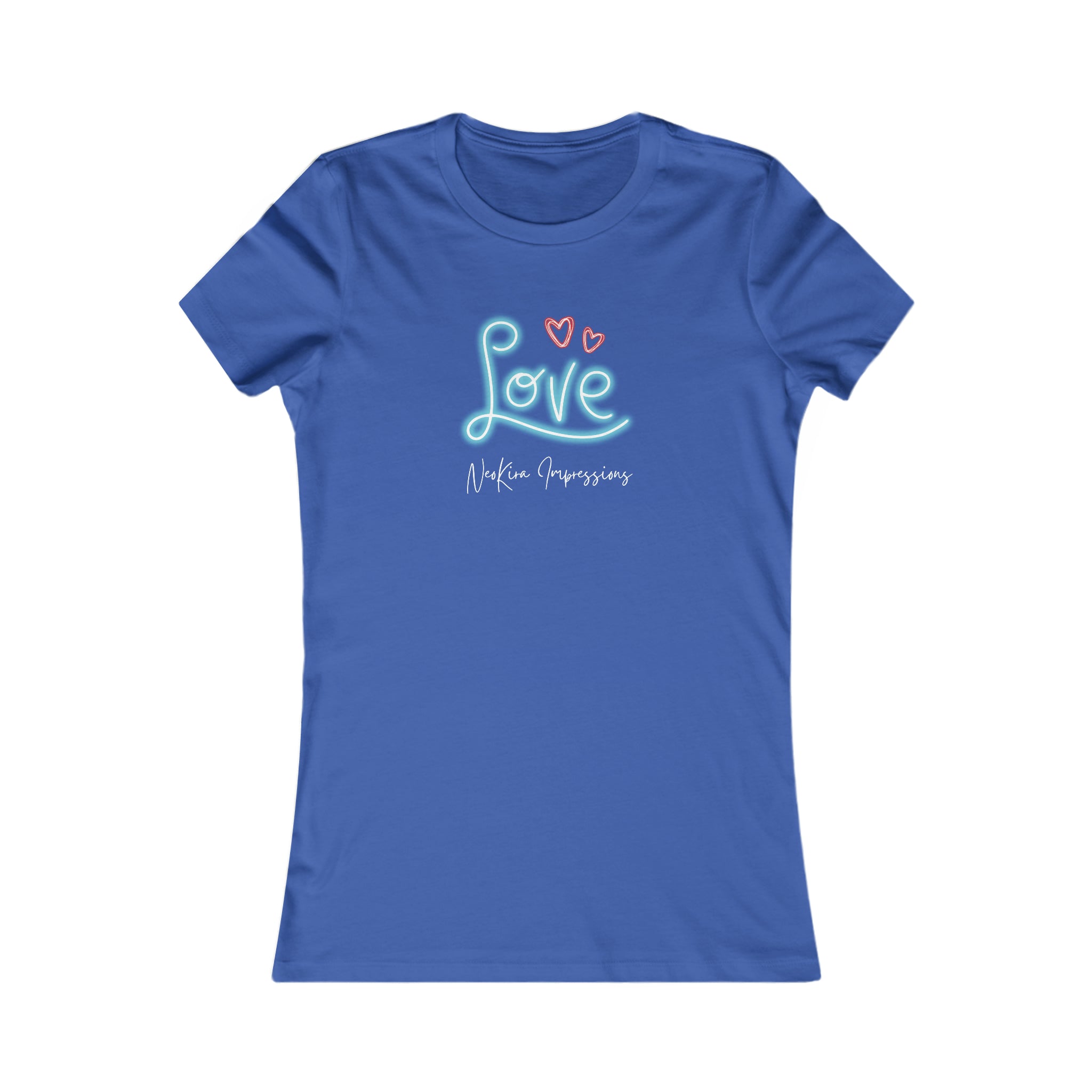 NEON LOVE Women's Favorite Tee T-Shirt Printify S True Royal 