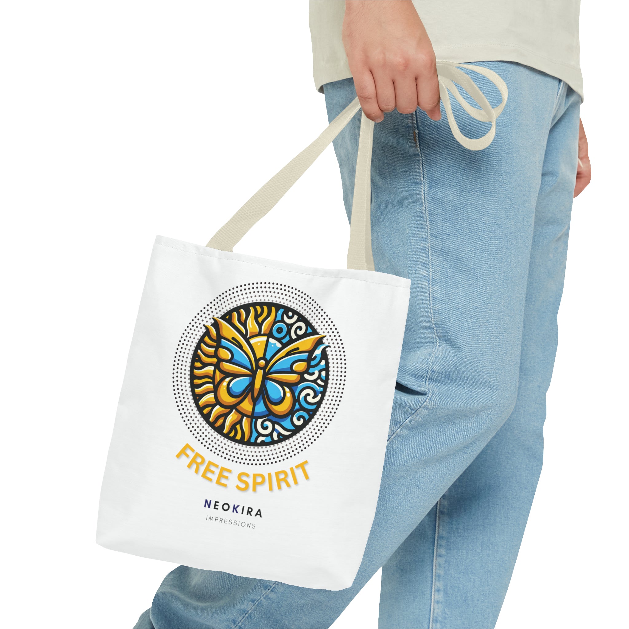 FREE SPIRIT Tote Bag Tote Bag Printify   