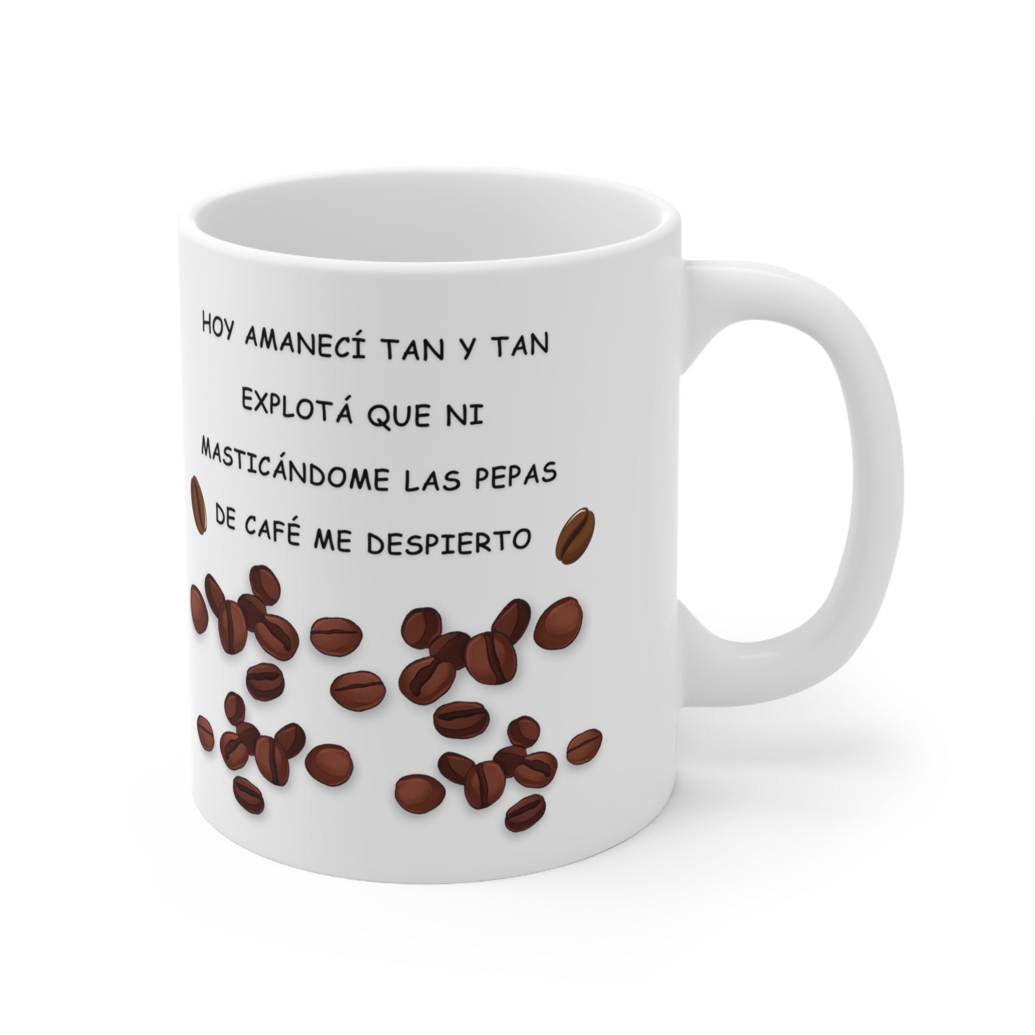 HOY AMANECÍ  Ceramic Mug 11oz 11oz Mug Printify   