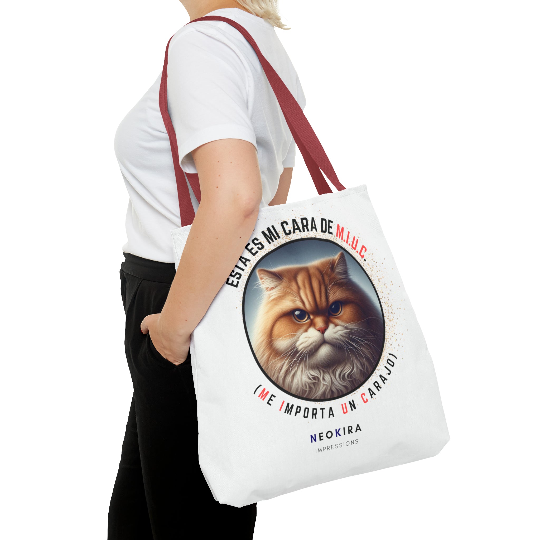 MIUC CAT Tote Bag Tote Bag Printify   