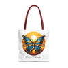 BUTTERFLY Tote Bag Tote Bag Printify 18" × 18'' Red 