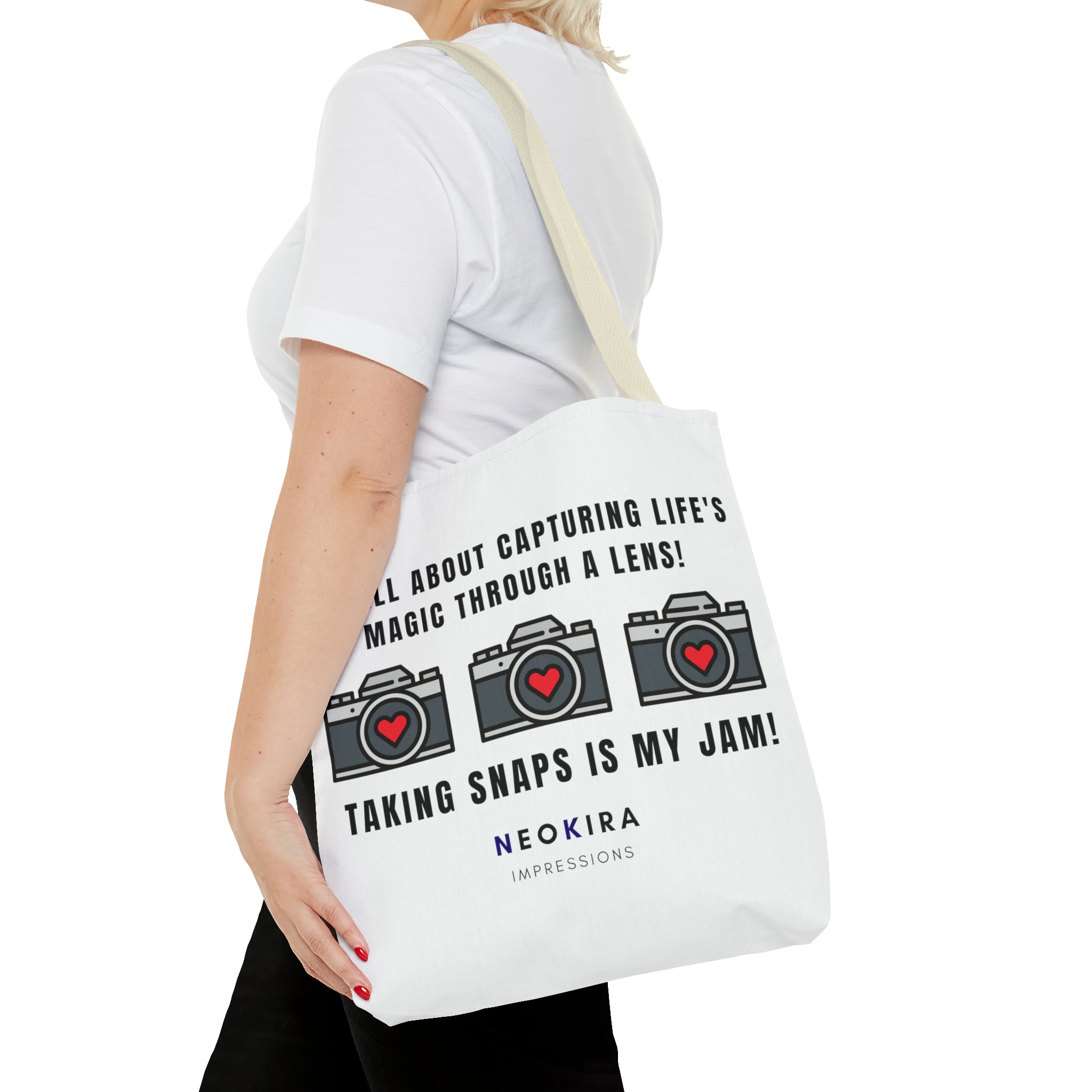 TAKING SNAPS IS MY JAM Tote Bag Tote Bag Printify   