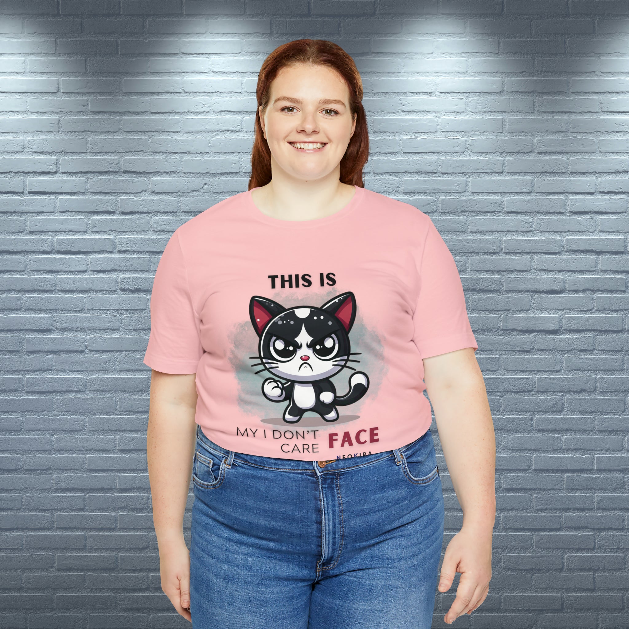 THIS IS MY I DON'T CARE FACE Unisex Jersey Short Sleeve Tee - NeoKira Unlimited