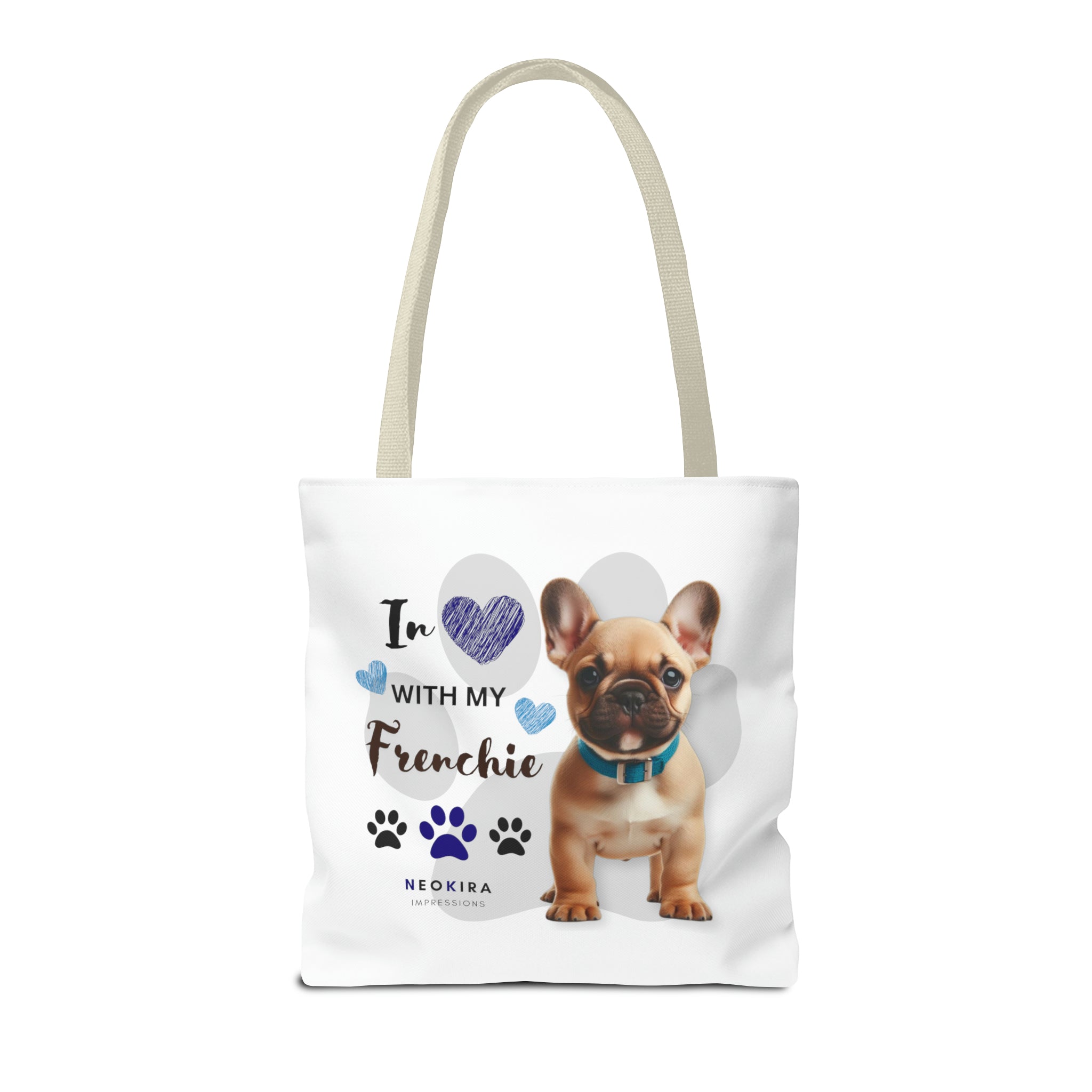 FRENCHIE Tote Bag Tote Bag Printify   