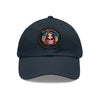 ORGULLOSA DE MI PATRIA Dad Hat with Leather Patch (Round) Caps Printify Navy / Black patch Circle One size