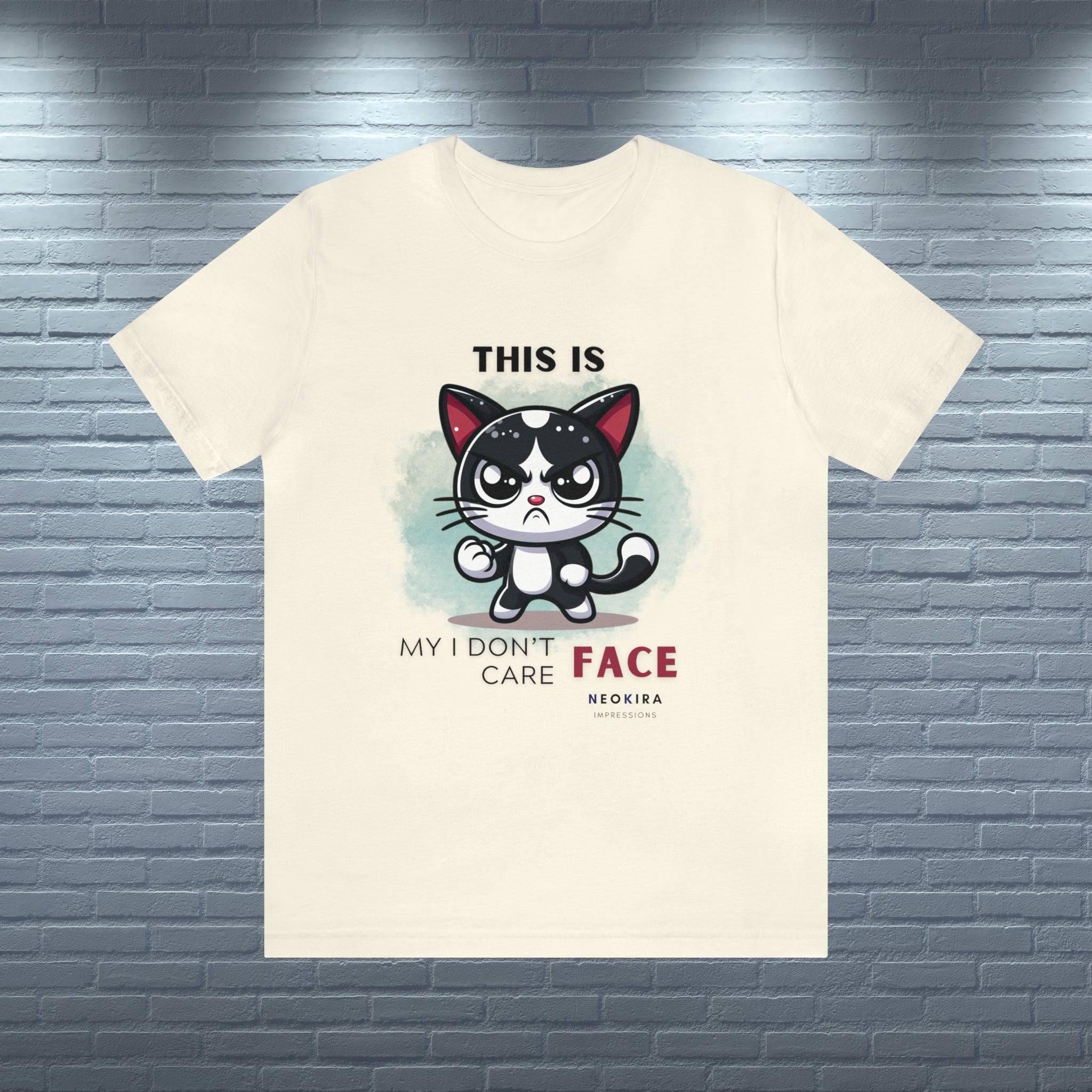 THIS IS MY I DON'T CARE FACE Unisex Jersey Short Sleeve Tee - NeoKira Unlimited