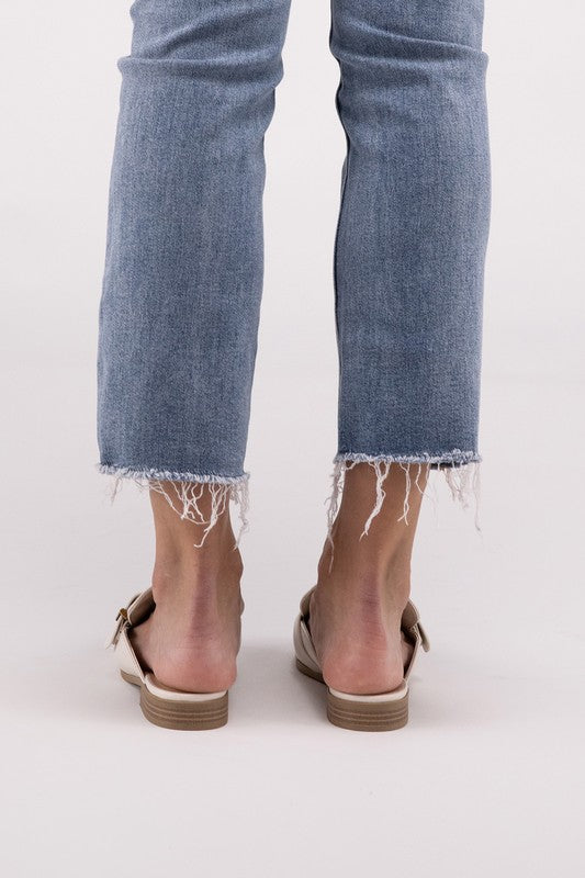 Chantal-S Buckle Backless Slide Loafers – Sophisticated Modern - NeoKira Unlimited