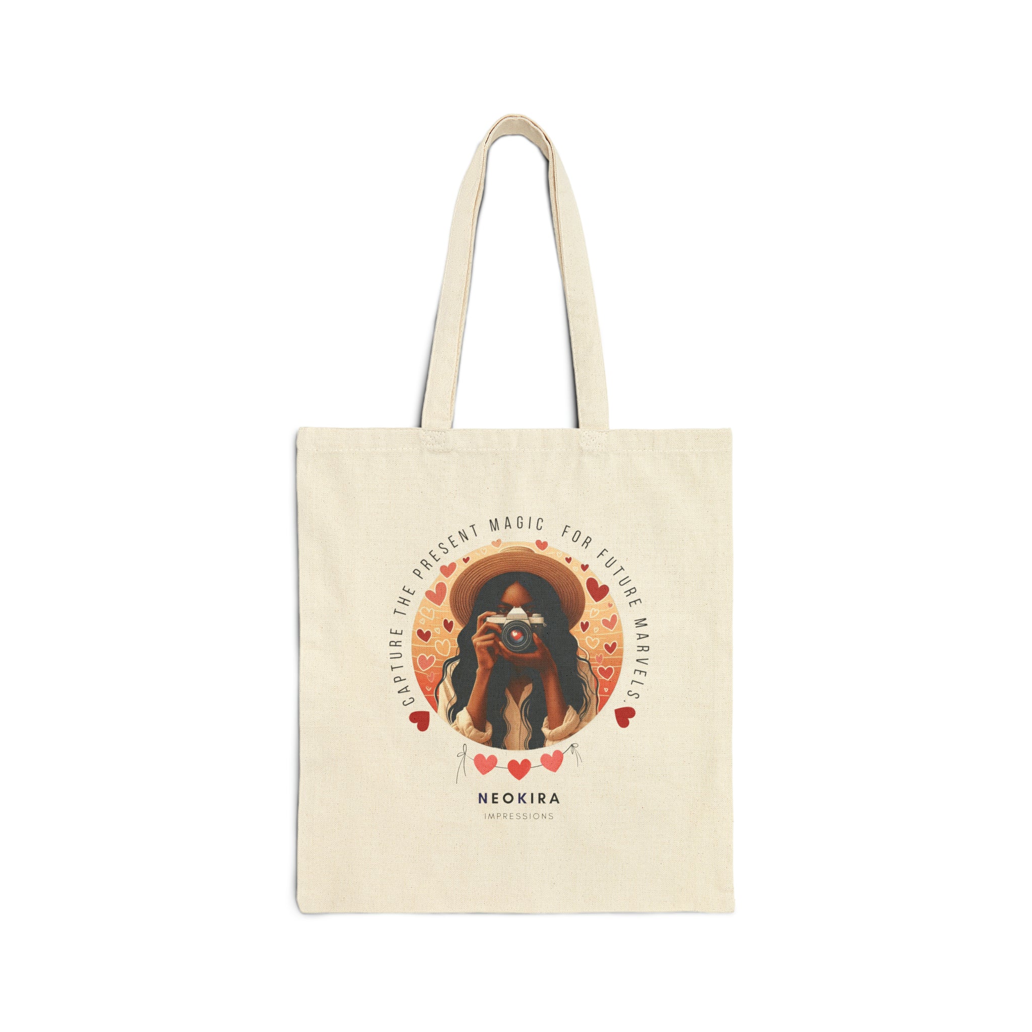 PHOTOGRAPHY Cotton Canvas Tote Bag Tote Bag Printify Natural 15