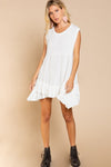 POL Sleeveless Ruffle Hem Dress Mini Dress POL   