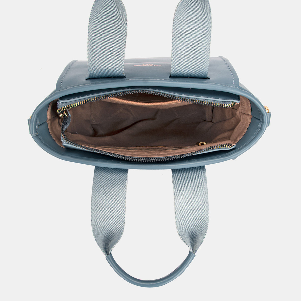 David Jones Small Handbag with Embossed Pattern Handles - NeoKira Unlimited