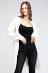 BiBi Twist Knitted Open Front Cardigan With Pockets Cardigan BiBi   